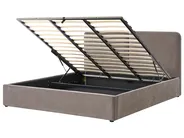 Ottoman Bed ARBOIS Chenille Taupe 180 x 200 cm (EU Super King)_1023132