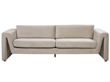 3-istuttava sohva sametti ruskeanharmaa MAUNU