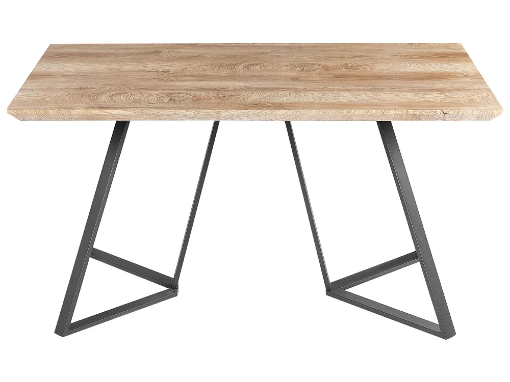 Dining Table UPTON Light Brown 140 cm 80 cm_850677