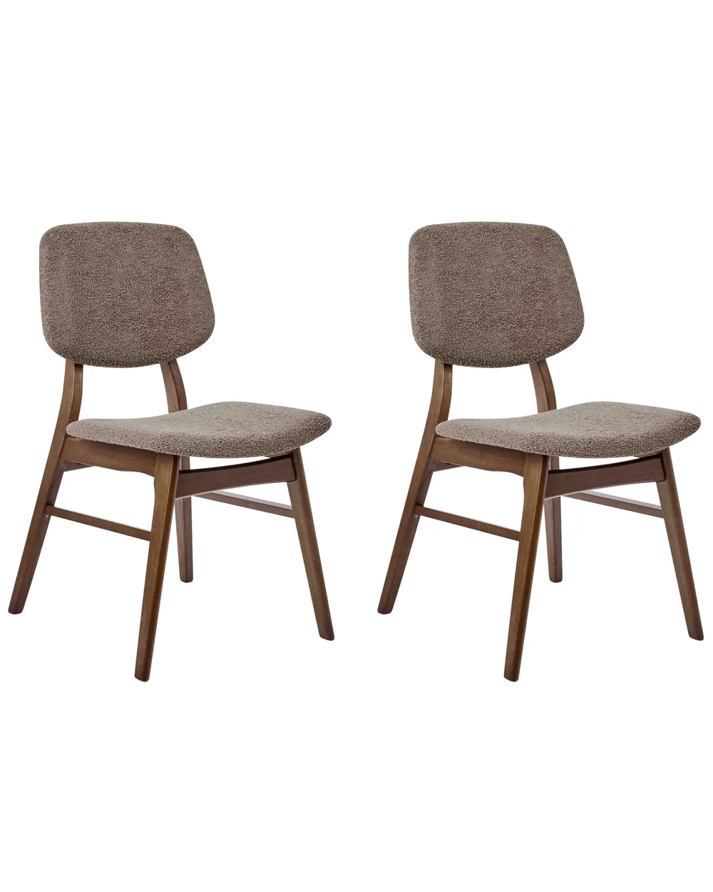 Set van 2 eetkamerstoelen ANDES Rotan Bruin