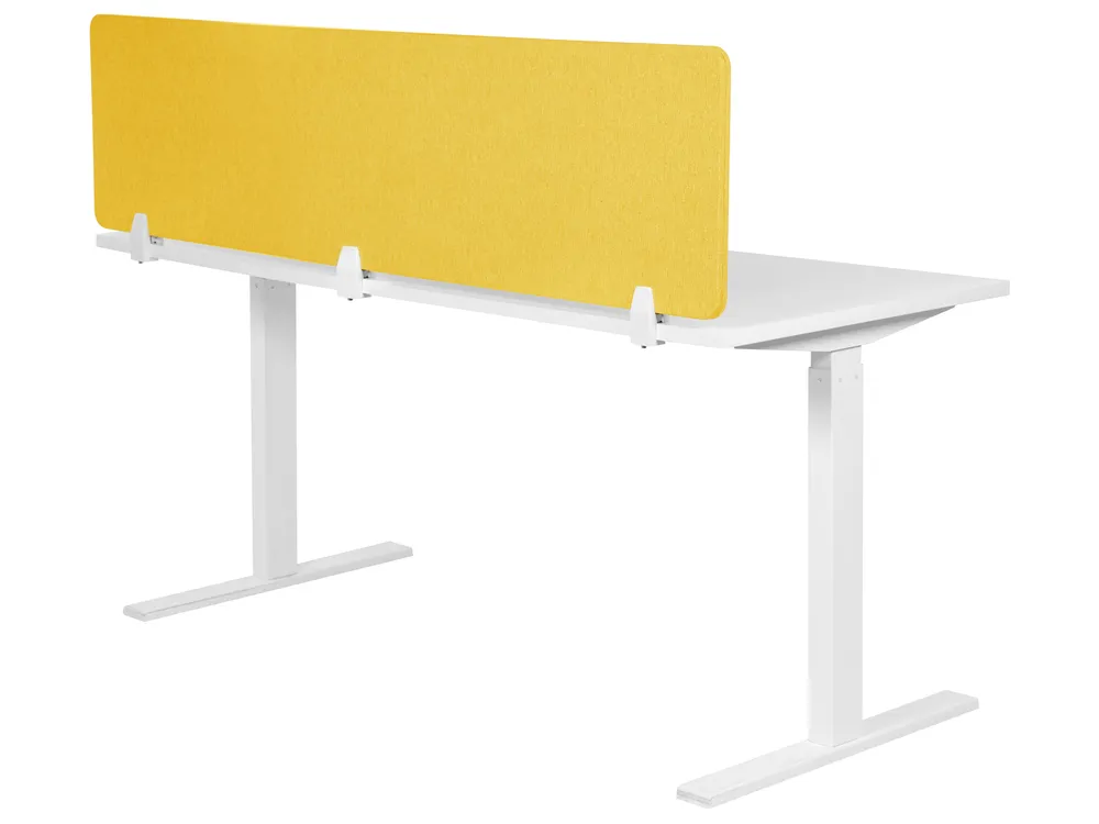 Przegroda na biurko WALLY 180 x 40 cm Żółty_853259