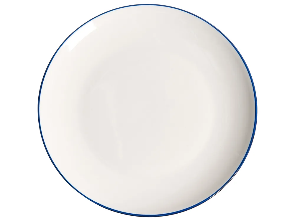 Zastawa stołowa 12-częściowa CUMIN Porcelana Złamana biel/ niebieski_1061558