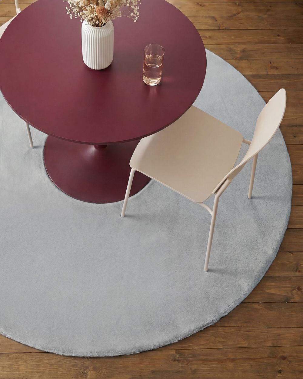 Rug VANTIRA Light Grey ø 160 cm