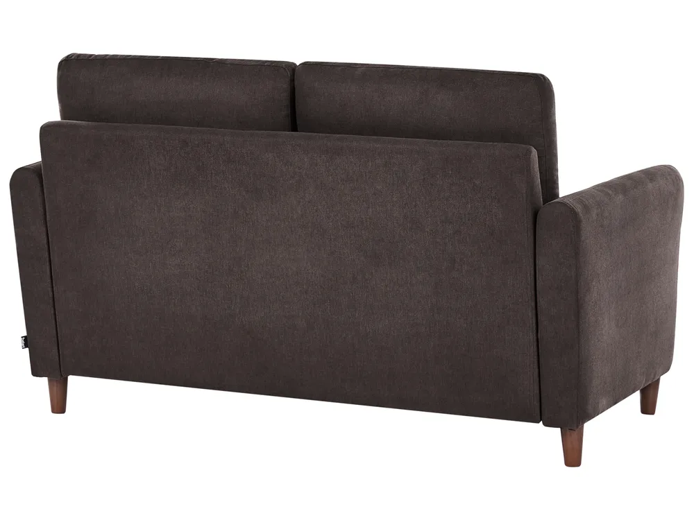 Living Room Set 5 Seater MARE Fabric Dark Brown_1100160