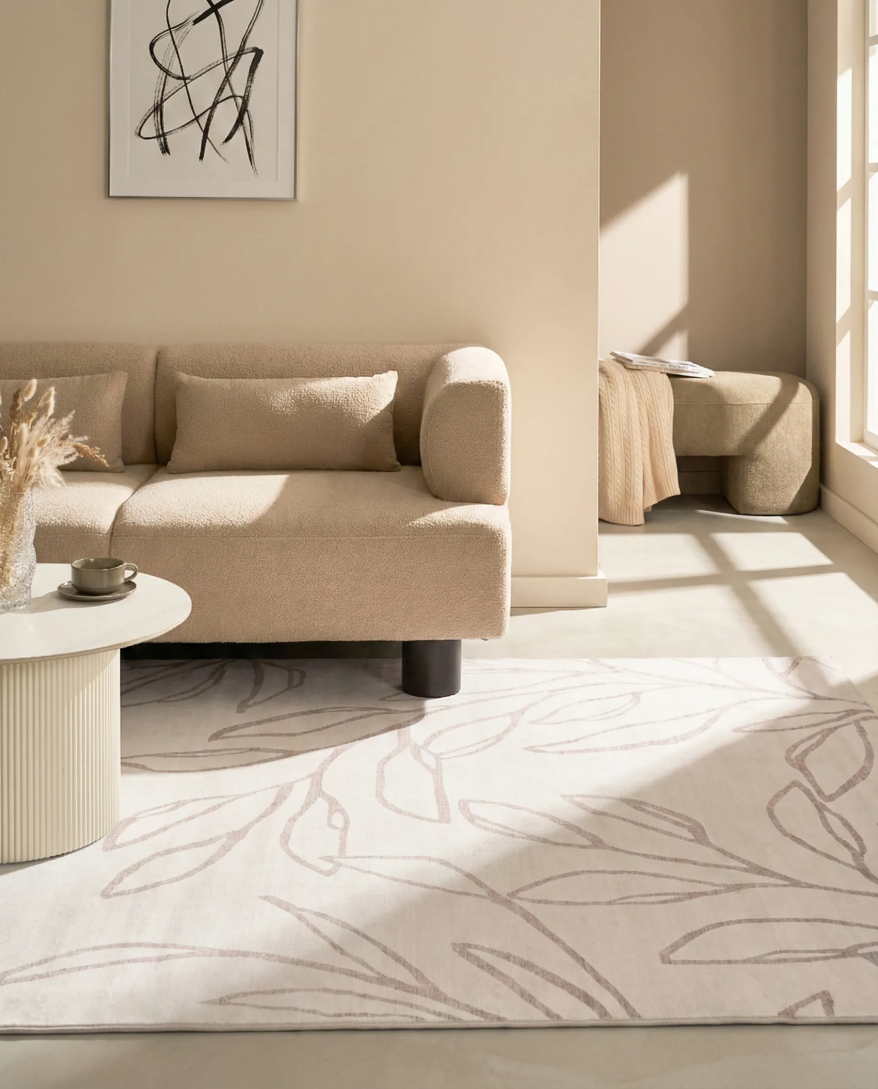 Rug BISMIL Light Beige 200 x 300 cm_1052242