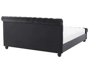 Waterbed Velvet AVALLON 140 x 200 cm (EU Double) Black_846729