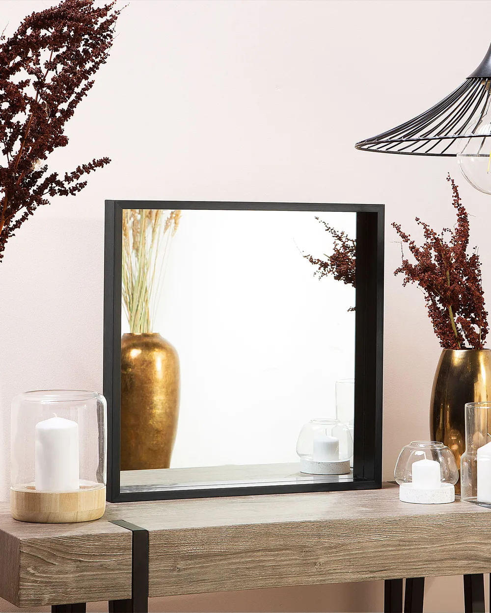 Wall Mirror BRIGNOLES 50 cm 50 cm Black