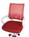 Krzesło biurowe regulowane czerwone SOLID_920049