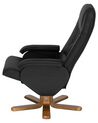 Kontorsstol med fotpall massage + värmefunktion svart RELAXPRO_745557