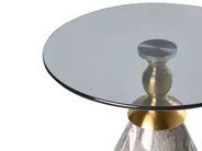 Side Table CADY Tempered Glass Black Marble_1006731