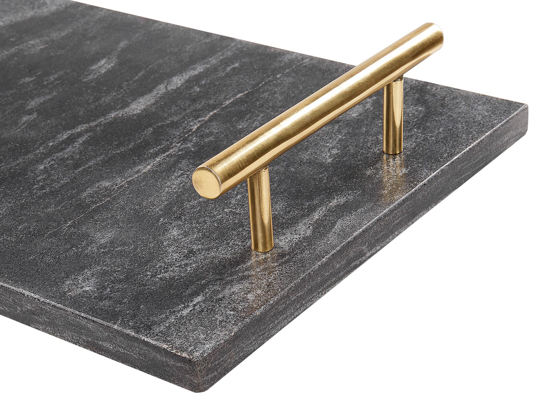 Bandeja de servir DIMARI Pedra Mármore preto | Beliani.pt