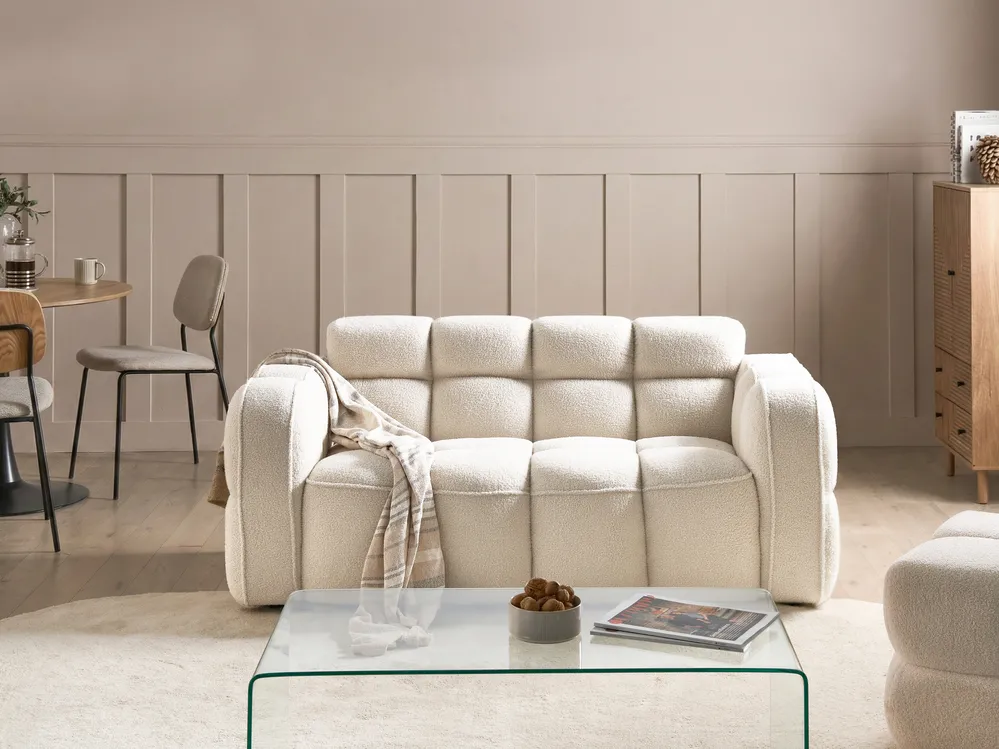 Sofa 2 Seater UTANA Boucle Off-White