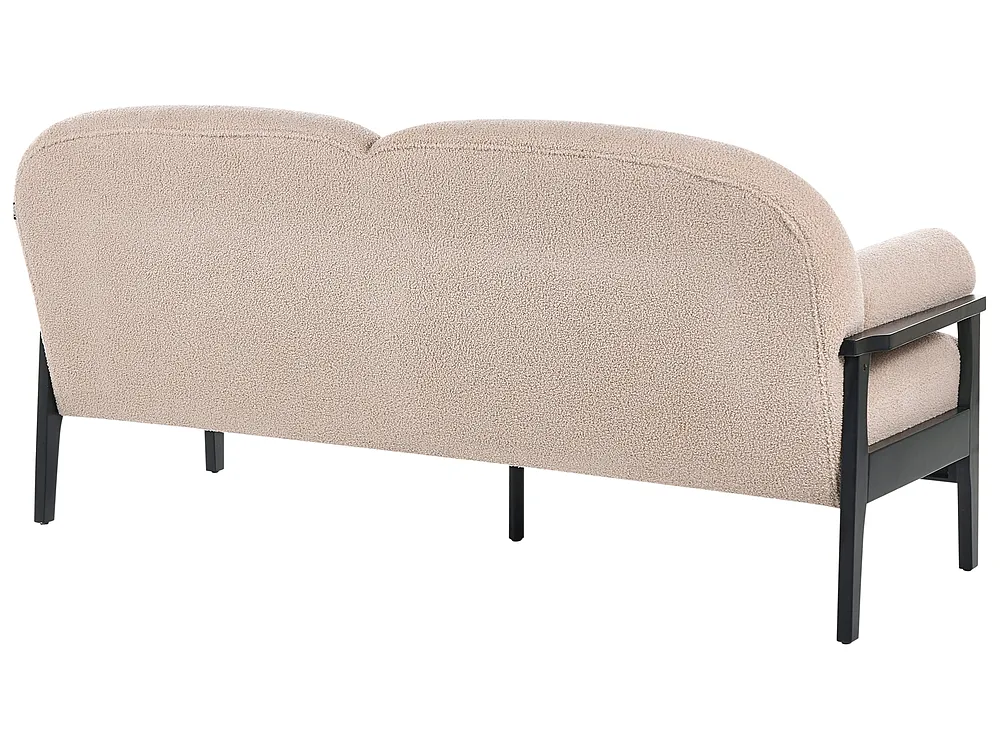 Sofa dla 3 osób PILARNE Boucle Beżowy_1159357