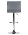 Set of 2 Adjustable Bar Stools Grey MARION_688863