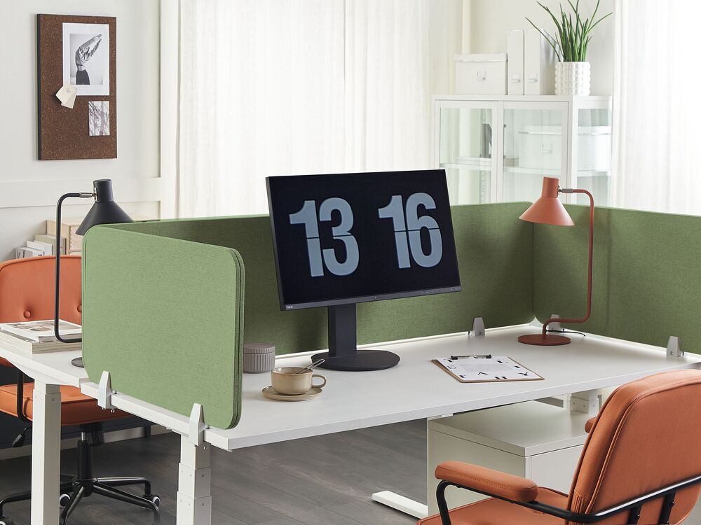 Separator de birou WALLY 80 x 40 cm Verde