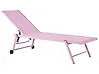 Sun Lounger PORTOFINO Reclining Metal Pink