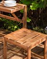 Acacia Wood Convertible Bench Bistro Set Light TUENNO_921511