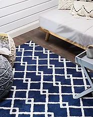 Teppich SERRES Blau 140 x 200 cm_1176974