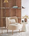 Armchair OTSBY II with Cushion Boucle Beige