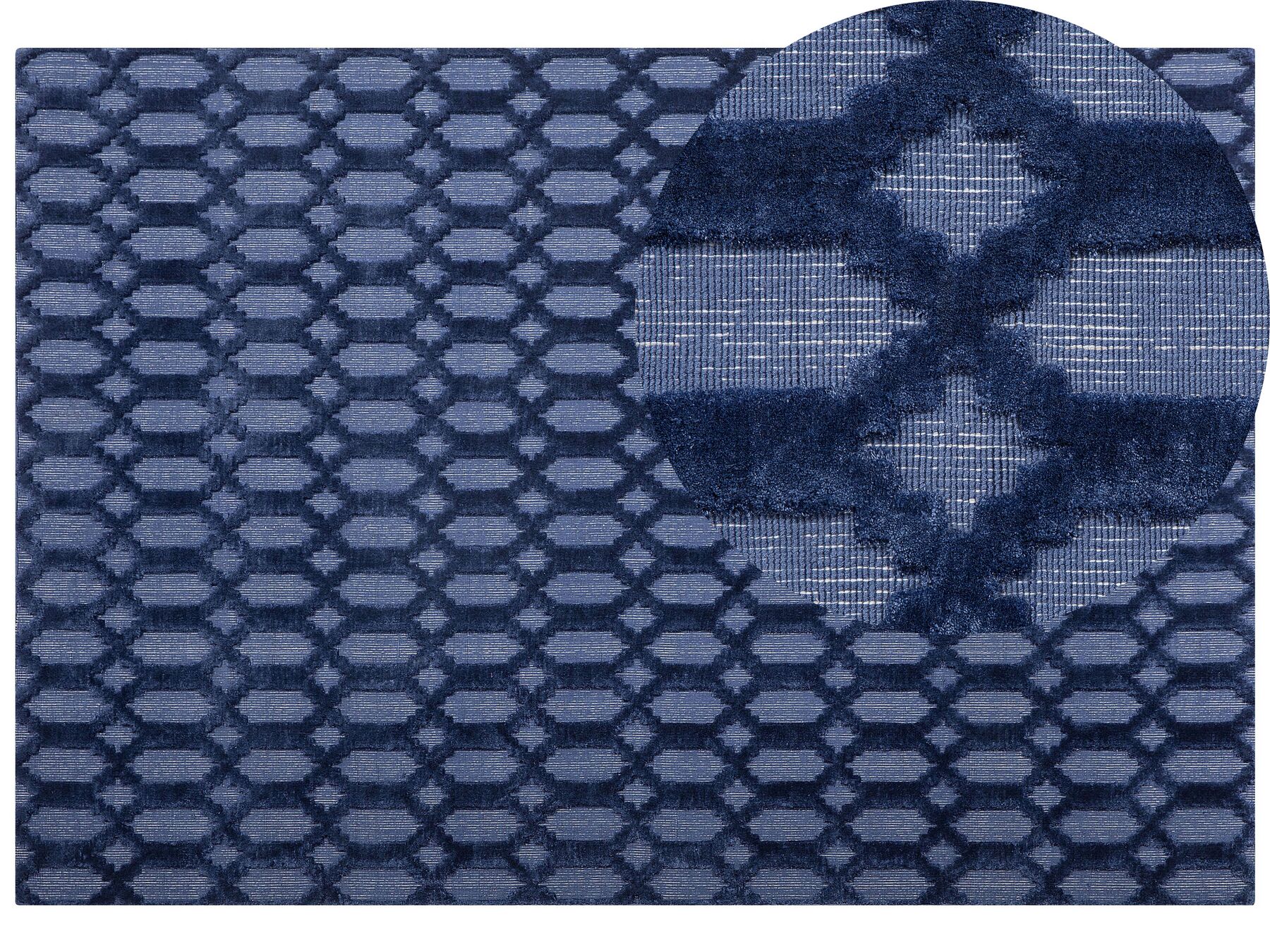 Tappeto blu marino 160 x 230 cm a pelo corto CIZRE_750434