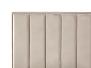Zestaw do sypialni SEZANNE Welur Beżowoszary 160 x 200 cm_916865