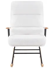 Rocking Chair ESKELIN Reclining Boucle Off-White_974736