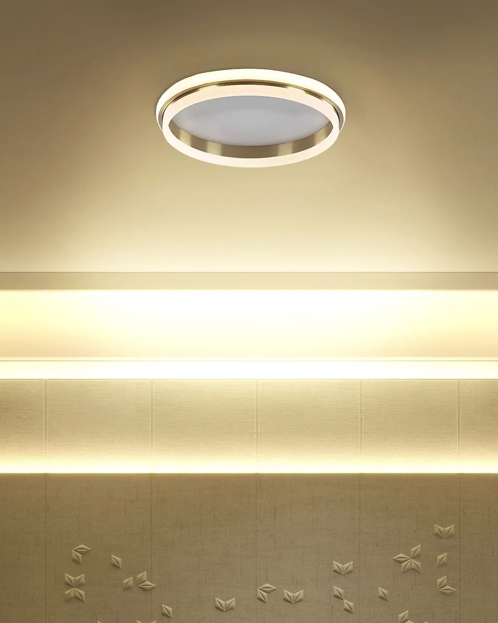 Lampadario a LED TAPING Metallo Oro_1178257