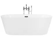 Vasca idromassaggio freestanding con LED HAVANA 170 x 80 cm Bianco_800900