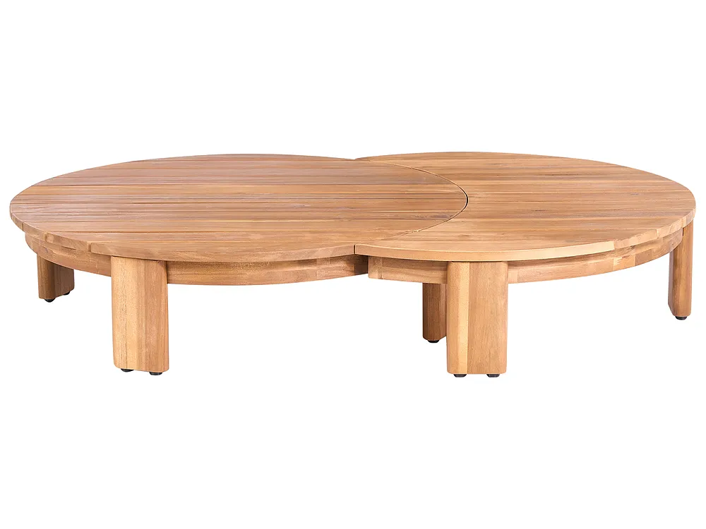 Stolik kawowy ogrodowy 135 cm 90 cm Drewno akacjowe Brązowy_1163934