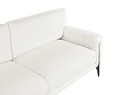 Sofa 3-Sitzer SKARO Chenillegewebe Cremeweiß_1155799