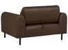 4-Sitzer Sofa Set Lederoptik dunkelbraun ASKIM_918941