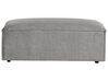 Canapé d'angle à gauche modulable 2 places en tissu avec ottoman gris HELLNAR_911884