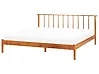 Cama Madera de pino BARRET 180 x 200 cm Marrón