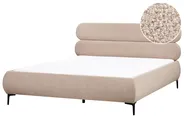 Letto Bouclé LESSAY 180 x 200 cm Tortora_982296