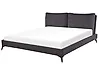 Bed Velvet MELLE 180 x 200 cm (EU Super King) Dark Grey