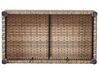 Lounge Set Rattan beige 4-Sitzer Auflagen cremeweiß MILANO_929452