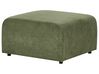 Canapé 2 places modulable avec ottoman en velours côtelé vert FALSTERBO_916305