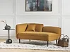 Left-Hand Chaise Longue CHEVANNES Boucle Mustard