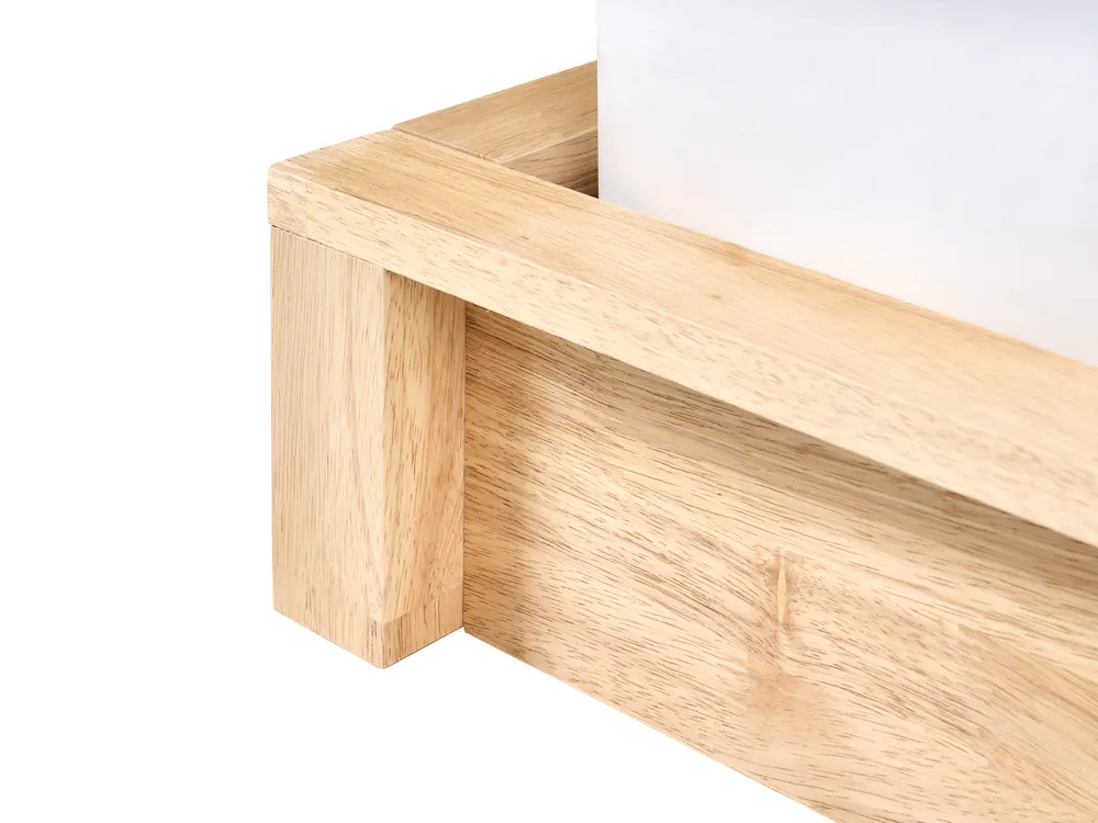Bed without Headboard Wood ANTRAS 180 x 200 cm (EU Super King) Light Brown_1032906