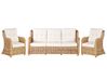 Set da giardino rattan naturale 5 posti ALESSANO_928580