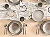 Set of 4 Deep Plates COSTMARY Stoneware Grey 19 cm