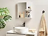 Wall Mirror with Shelf PELOTAS 45 cm 45 cm White