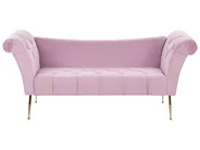 Chaise Longue NANTILLY Velvet Light Violet_943592