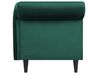 Chaiselongue Samtstoff smaragdgrün linksseitig LUIRO_768751