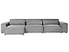 Sofá modular esquinero 4 plazas HELLNAR Tela Gris Derecha