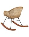 Schaukelstuhl Rattan naturfarben 2er Set LAVINIO_935864