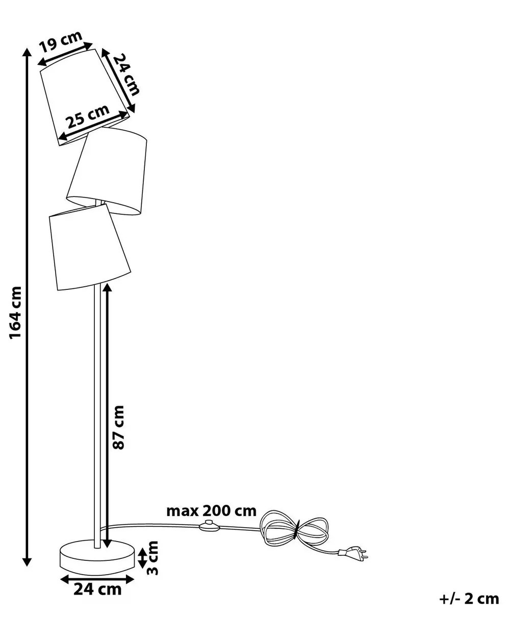 Floor Lamp RIO GRANDE Metal Off-White_690836