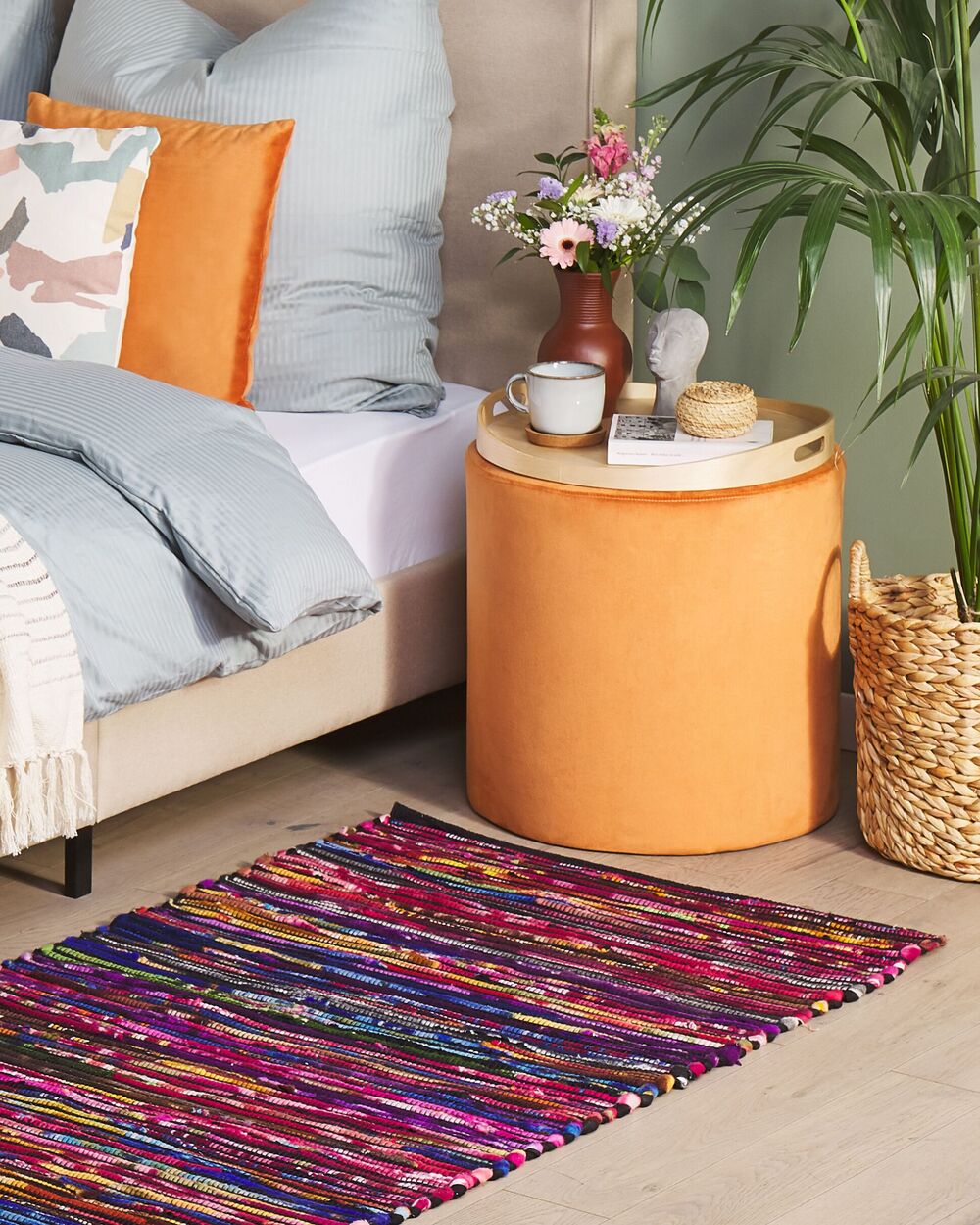 Rug BARTIN Black 80 x 150 cm