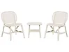 Ensemble bistrot SICELLE Blanc cassé