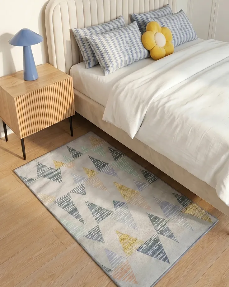 Rug YAYLA Grey 80 x 150 cm_755032